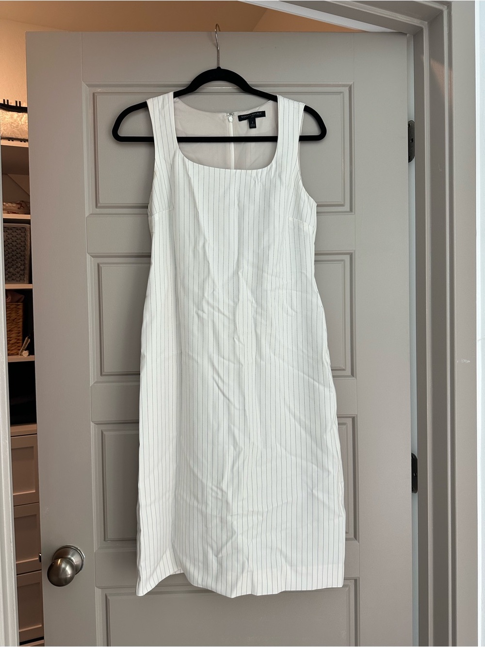 Banana Republic Pinstripe Sleeveless Dress
